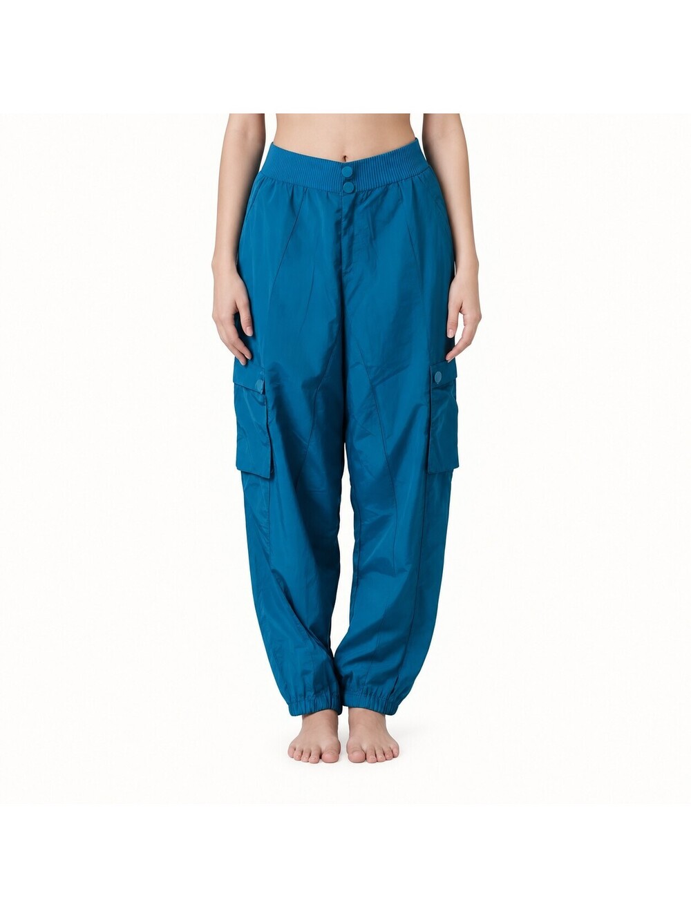 NWT Spiritual Gangster Women's Teal Blue Taylor Cargo Pant Size XS